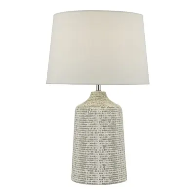 Veioza Vondra Table Lamp White & Grey With Shade