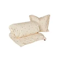 Lenjerie de pat pentru copii crem din bumbac pentru pătuț 70x100 cm Konfetti – OYOY Mini