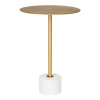 Măsuță auxiliară rotundă din metal ø 41 cm Lecco – House Nordic