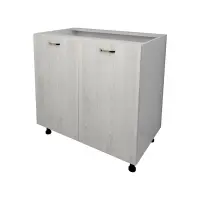Corp Baza Lecce, 2 Usi, Pin Alb/Alb, 80 x 50 x 80 cm