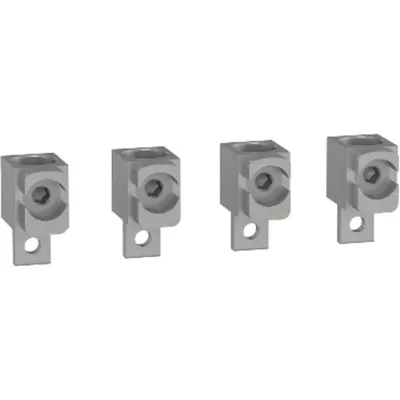 Conectori de cablu neizolat din aluminiu, ComPacT NSX, pentru 1 cablu 120 mm² pana la 240 mm², 250 A, set de 4 bucati