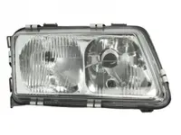 Far fata Dreapta (H4 H7, electric, fara motoras, culoare insert: cromat) potrivit AUDI A3