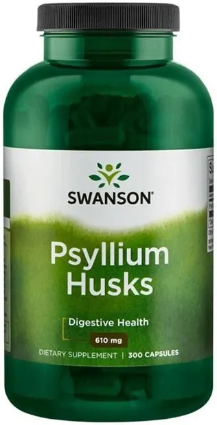 Psyllium Husks, 610 mg, 300 capsule, Swanson