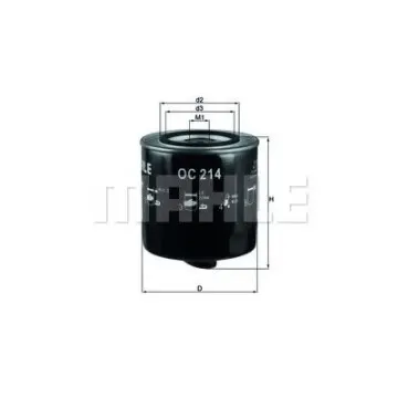 Filtru ulei MAHLE ORIGINAL OC 214