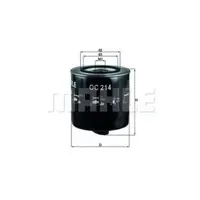 Filtru ulei MAHLE ORIGINAL OC 214