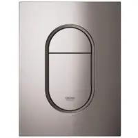 Placa de actionare Grohe Arena Cosmopolitan 37624A00, marimea S, dubla actionare, 13 x 17.2 cm, verticala, lucios, Hard graphite