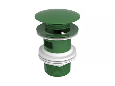 Ventil lavoar Roca Aqua A5054015P2, universal, push to open, lucios, Verde