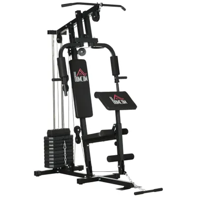 Aparat de fitness multifunctional cu greutati de 45 kg