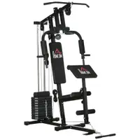 Aparat de fitness multifunctional cu greutati de 45 kg