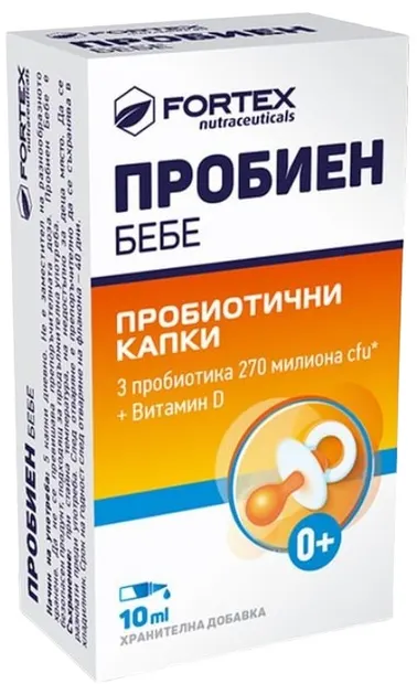 Probien Bebé Picături probiotice, 10 ml, Fortex