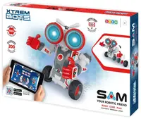 Robot controlat radio Xtrem Bots - Sam, pentru asamblare, 130 piese