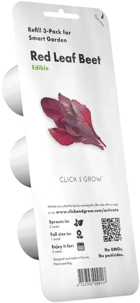 Semințe Click and Grow - Red leaf beet, 3 rezerve