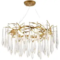 Karol Candelabru 10xg9 Aurie/cristale