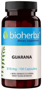 Guarana, 310 mg, 100 capsule, Bioherba