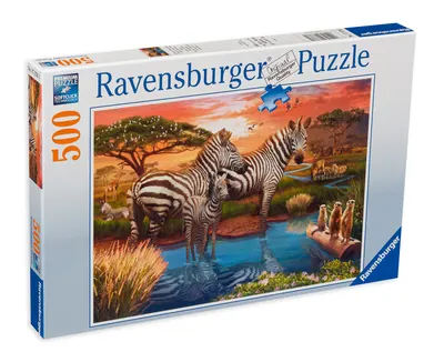 Puzzle Ravensburger din 500 de piese - Zebra