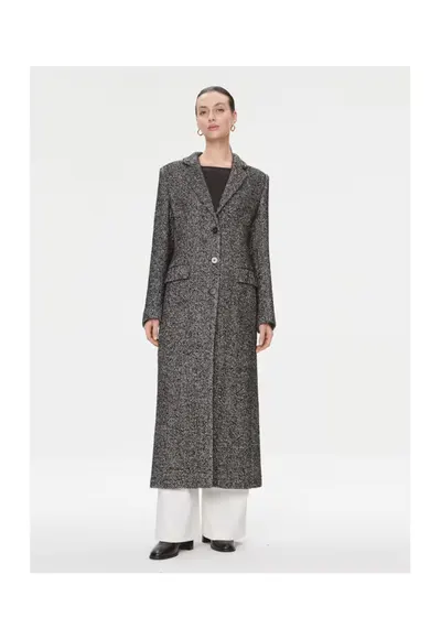 Palton dama - Wardrobe - 303179991 - Lana/Poliester/Textil - Negru - Negru