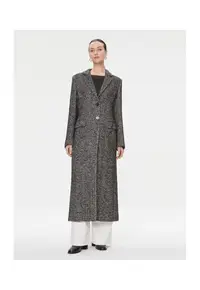 Palton dama - Wardrobe - 303179991 - Lana/Poliester/Textil - Negru - Negru