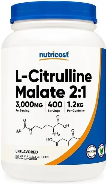 L-Citruline Malate 2:1, 1.2 kg, Nutricost