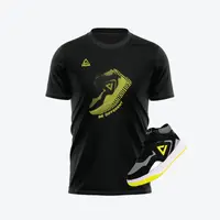 Tricou bumbac Peak Court I Negru