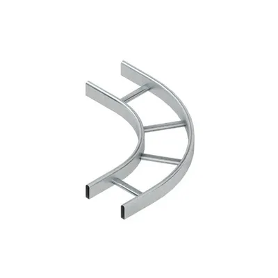 Cot 90°, mic, realizat din bare profil tubulare ovale, inchise si trepte sudate, inchise, ovale KROBK 60.325 F