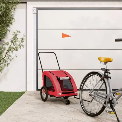 Gossi remorca de bicicleta animale companie, rosu, textil oxford/fier
