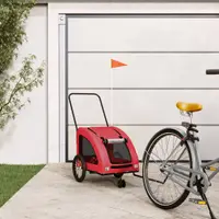 Gossi remorca de bicicleta animale companie, rosu, textil oxford/fier