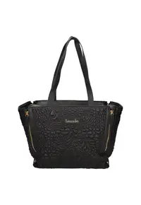Geanta shopper cu cusaturi decorative