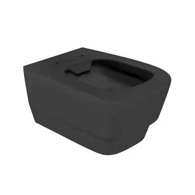 Vas WC suspendat rimless Celesta Gemma 53 x 35 5 cm ceramica antracit