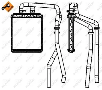 Schimbator caldura incalzire habitaclu (200x220x33, cu conducte) IVECO DAILY IV, DAILY V 2.3D 3.0CNG 3.0D intre 2006-2014