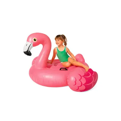 Saltea gonflabila Flamingo, manere sustinere, 2 camere de aer, sarcina maxima 40 kg, 178x135x97 cm