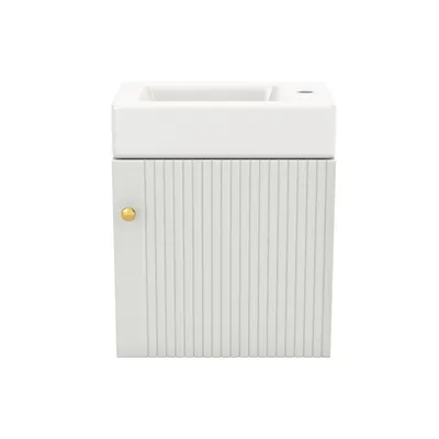 Mobilă de baie cu lavoar și dulap sub lavoar, Alb | Aosom Romania