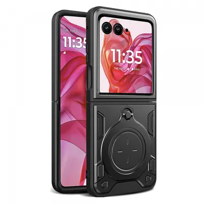 Husa pentru Motorola Razr 50 Ultra, Techsuit, CamGuard Pro, Neagra