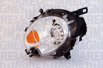 Far Stanga D1S, automat, cu motor, xenon, interior cromat, semnalizator galben potrivit MINI R56, CLUBMAN R55, CLUBVAN R55