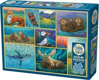Puzzle Cobble Hill din 500 de piese - Animalele din Alaska