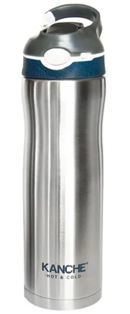 Termos Kanche - Fa, sport cu mine, albastru, 600 ml.