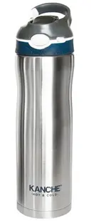 Termos Kanche - Fa, sport cu mine, albastru, 600 ml.