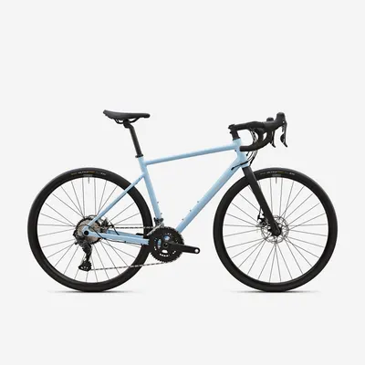 Bicicletă de șosea Endurance Microshift Sword 2x10v - EDR AF Albastru deschis