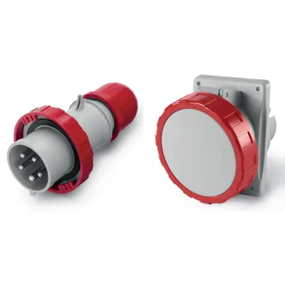 Pachet Fisa si Priza Ingropata Industriala 3P+N+E IP67 32A Trifazica cu Neutru