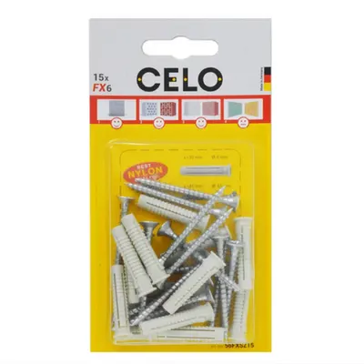 CELO Blister Plug cu PZ Surub pentru PAL/lemn FX 6 SPS
