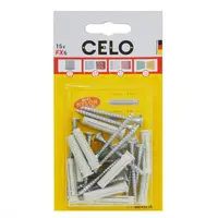 CELO Blister Plug cu PZ Surub pentru PAL/lemn FX 6 SPS