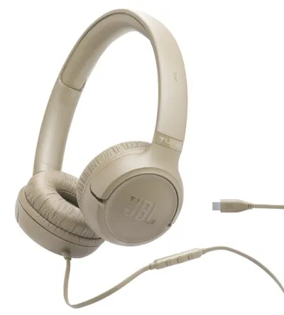 Căști cu microfon JBL - Tune 530C Type C, bej