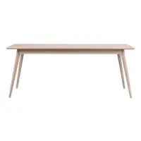 Masă de dining extensibilă cu blat cu aspect de lemn de stejar 190x90 cm Yumi - Rowico