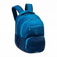 Ghiozdan neechipat, 44x32x19cm, 3 compartimente, AB200 Hexagon Blue Ombre, Astra