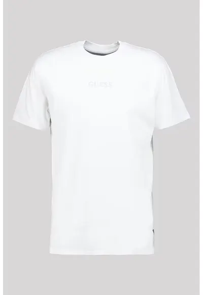 Tricou regular-fit din bumbac cu imprimeu monograma pe partea din spate - Alb optic
