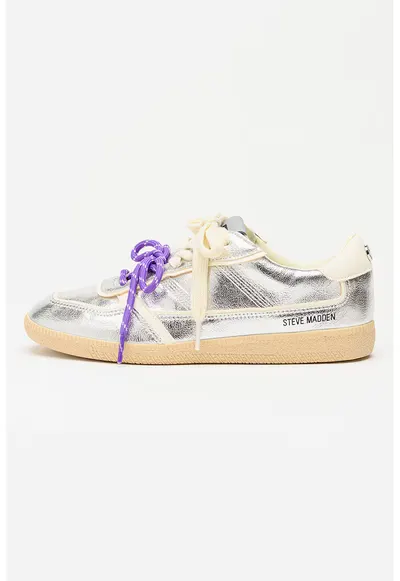 Pantofi sport Augustine low-cut - Alb fildes/Argintiu