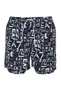 Sort de Baie M Monogram Writing Boxer-7m000520-Af13069-Fc041
