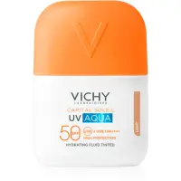 Vichy Capital Soleil UV Aqua fluid protector tonifiant pentru față cu efect de hidratare SPF 50 50 ml