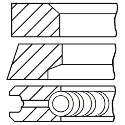 Set segmenti piston GOETZE ENGINE 08-445100-00