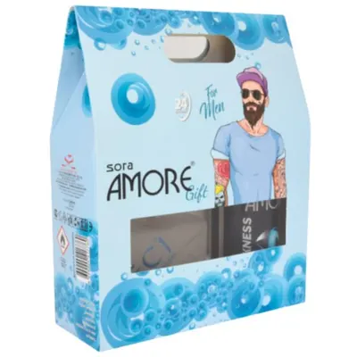 AMORE Set Caseta Cadou Men Deo Spray 150 ml + Apa de Toaleta 100 ml Engros
