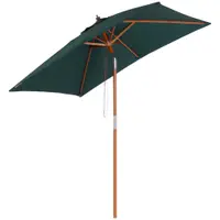 Umbrela Dreptunghiulara Outsunny din Bambus, 2x1.5x2,3m | Aosom Romania